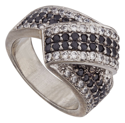 Bague argent et oxydes