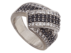 Bague argent et oxydes