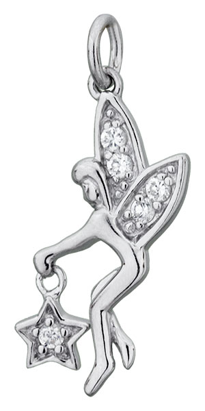 Pendentif argent rhodi et oxydes Fe