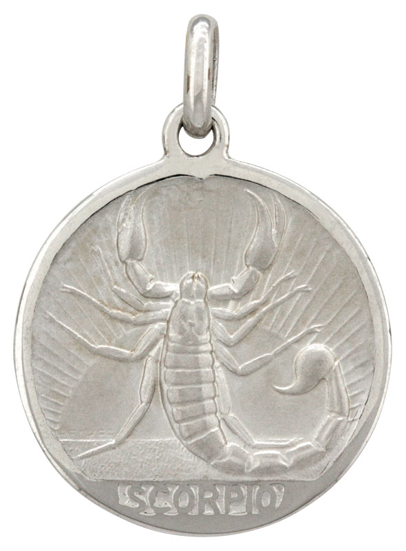 Ancien Pendentif Scorpion En Argent – Bijou Vintage – Authentique