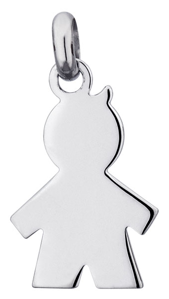 Pendentif argent rhodi Garon