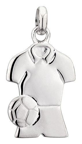 Pendentif argent Tenue de Foot