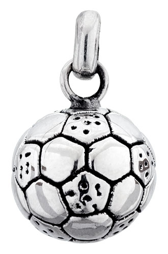 Pendentif argent Ballon de Foot