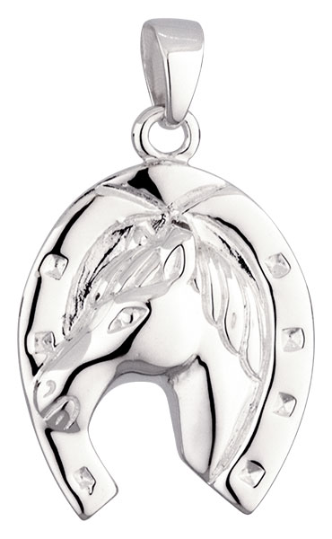 Pendentif argent Cheval