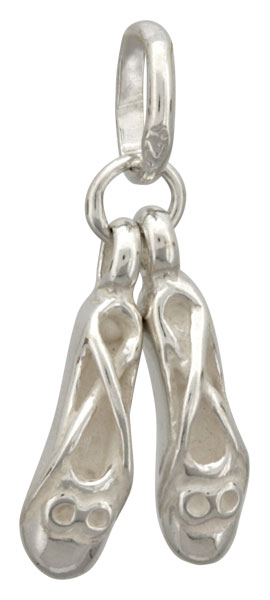 Pendentif Chaussons de Ballerine argent