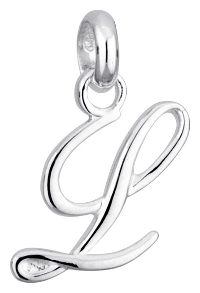 Pendentif argent Lettre L