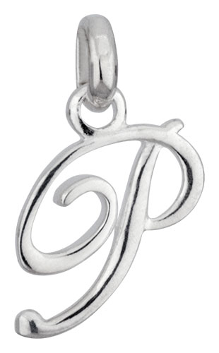 Pendentif argent Lettre P