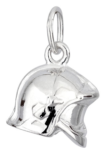 Pendentif argent Casque de Pompier