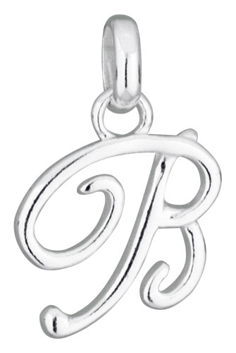 Pendentif argent Lettre B