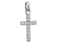 Croix argent rhodi et oxydes