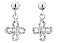 Boucles doreille argent et oxydes