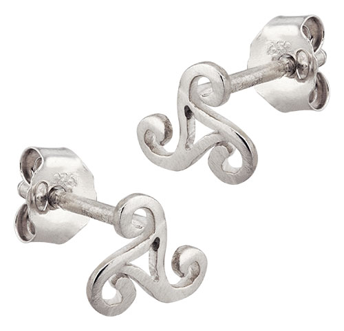 Boucles doreille argent Triskel