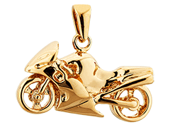 Pendentif plaqu or Moto