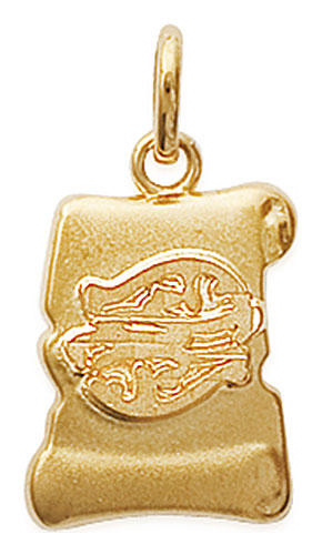 Pendentif plaqu or Poissons