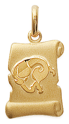 Pendentif plaqu or Blier