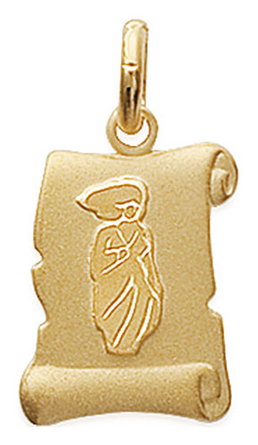 Pendentif plaqu or Vierge