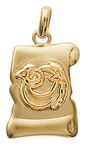 Pendentif plaqu or Capricorne