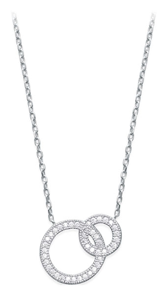 Collier argent rhodi et oxydes