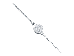 Bracelet argent rhodi et oxydes