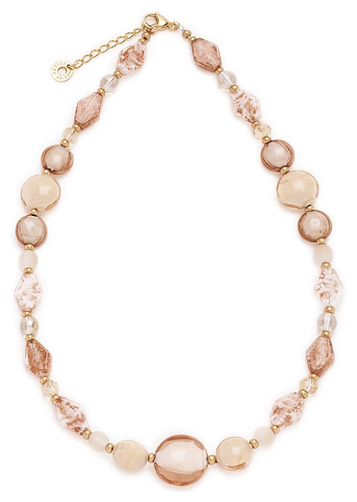 Collier Antica Murrina Avec Pendentif En Verre De Murano - Cordon, Couleur Rouille