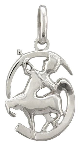 Pendentif Argent Du Signe Sagittaire - Bijou Unisexe, Référence 183, Occasion