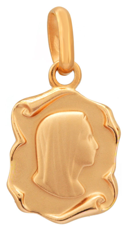 Médaille Vierge en plaqué or