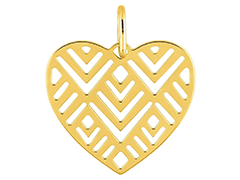 Pendentif or jaune Coeur