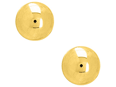 Boucles doreille or jaune Boule 5 mm