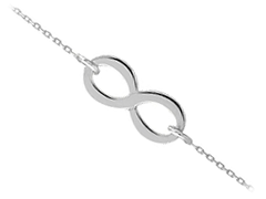 Bracelet or blanc Infini