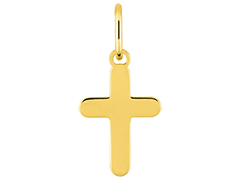 Pendentif or jaune Croix