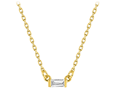 Collier or jaune et diamant