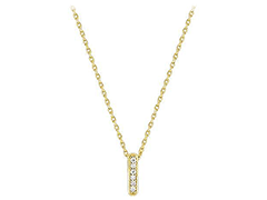 Collier or jaune et diamants