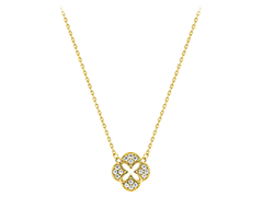Collier or jaune et oxydes