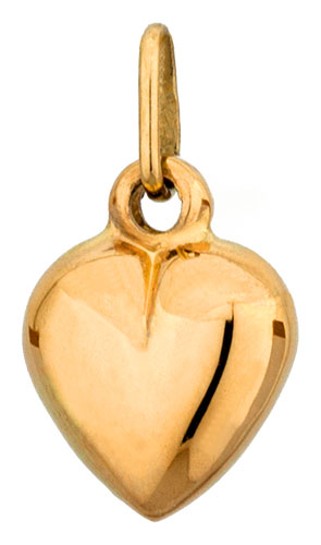 Pendentif or jaune Coeur