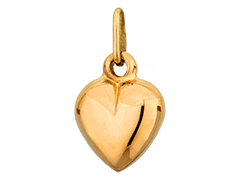 Pendentif or jaune Coeur