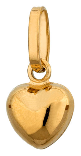 Pendentif or jaune Coeur