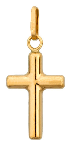 Pendentif or jaune Croix