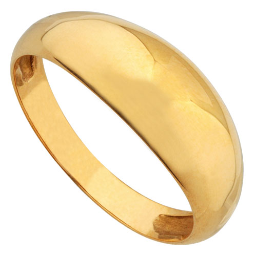 Bague or jaune jonc