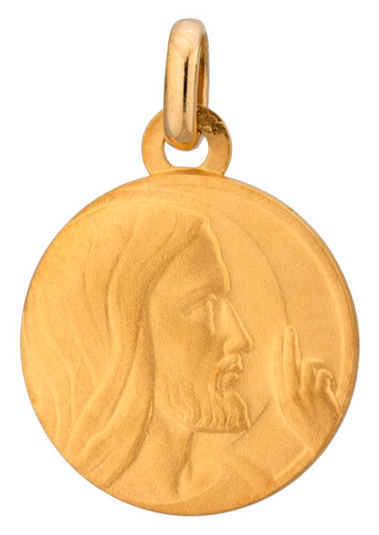 Mdaille or jaune Christ