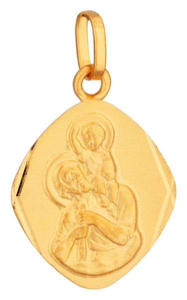 Mdaille or jaune Saint Christophe