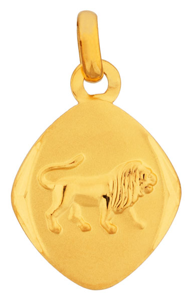 Mdaille or jaune Lion