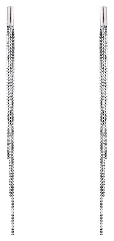 Boucles doreille or blanc