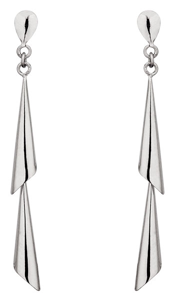 Boucles doreille or blanc