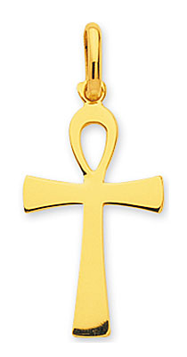 Pendentif or jaune Croix de Vie