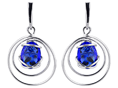 Boucles doreille Indicolite BO-FLORIA-296